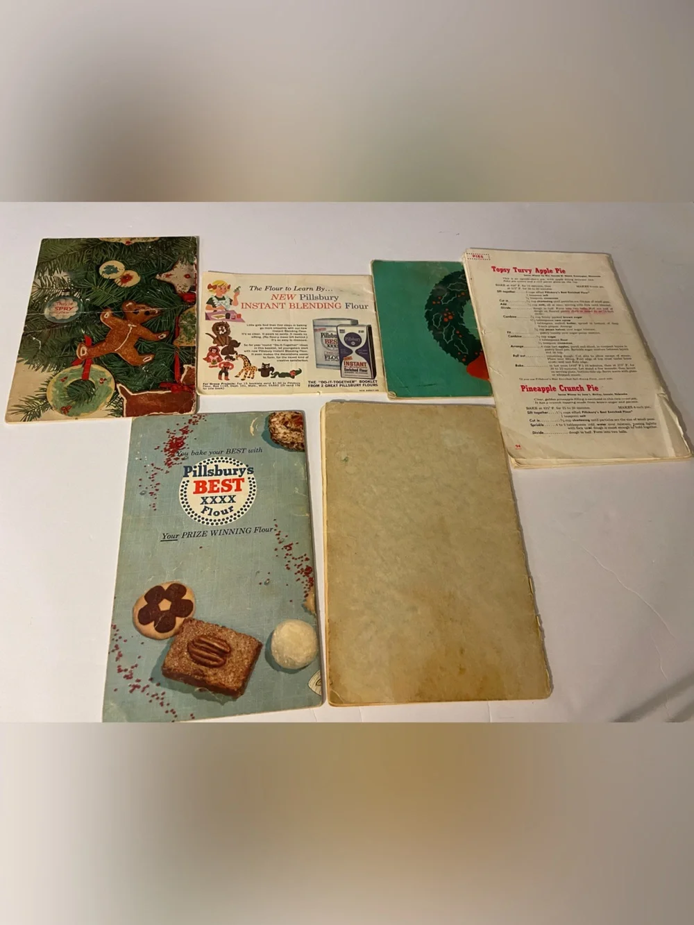 Lot of 6 Vintage Cookie Recipe Booklets Pamphlets 50s Pillsbury